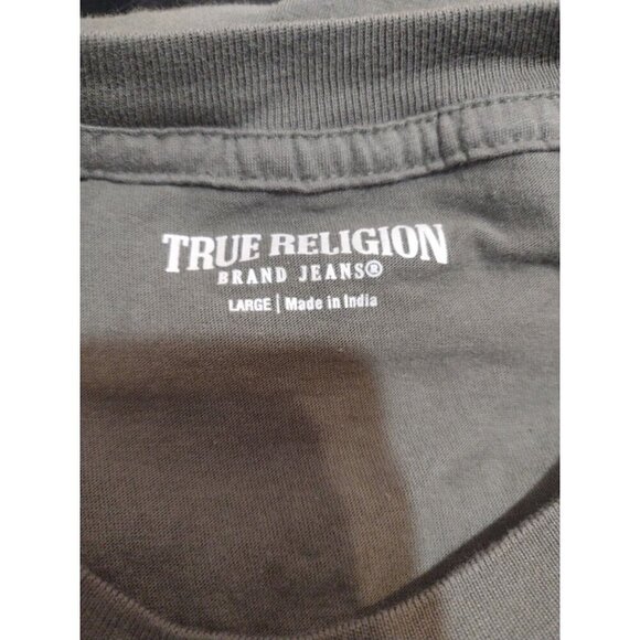 Vintage Retro True Religion Graphic T-Shirt Mens Large L Green Lightweight - Picture 6 of 9